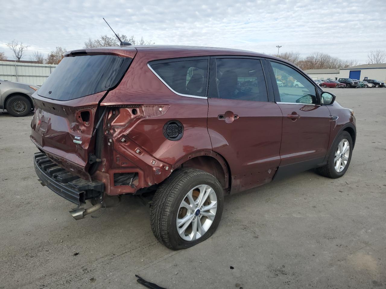 2018 Ford Escape VIN 1FMCU0GD0JUA15551 Copart auction photo, rear end / side damage thumbnail 3