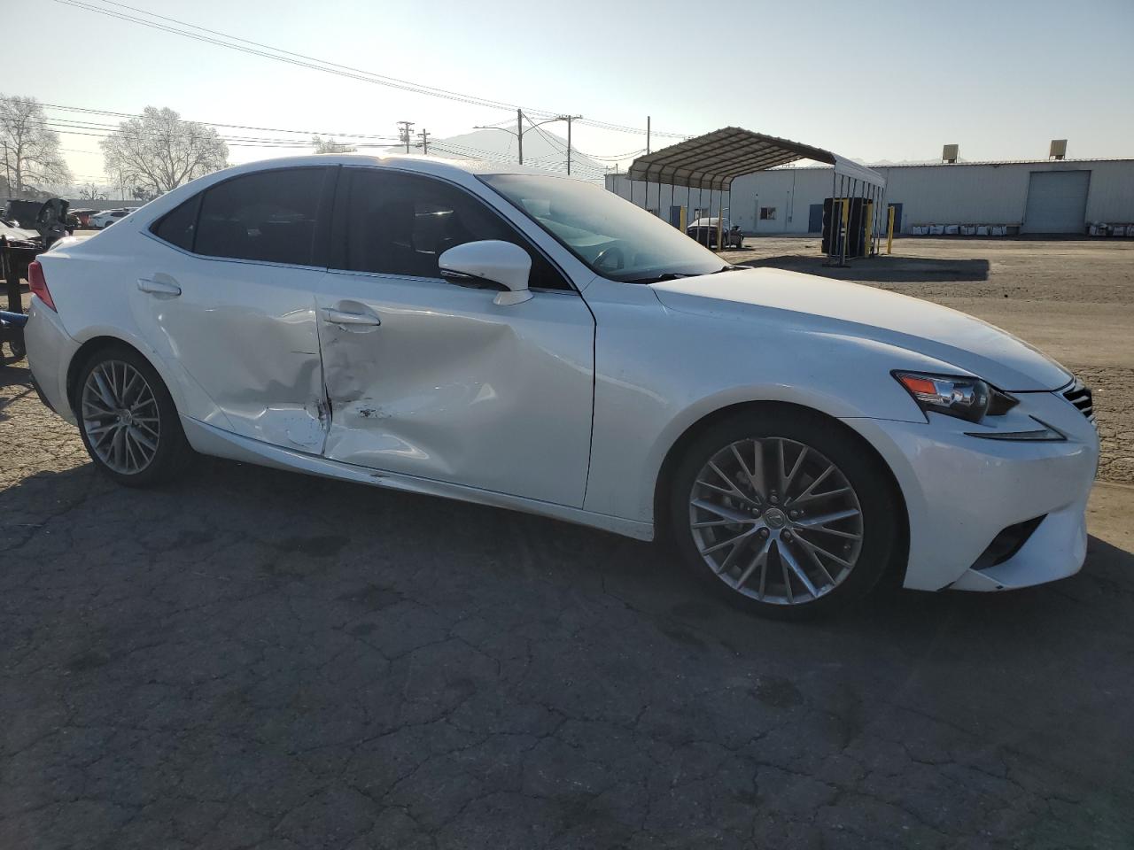 2015 Lexus IS VIN JTHBF1D25F5070600 Copart auction photo, side damage thumbnail 4
