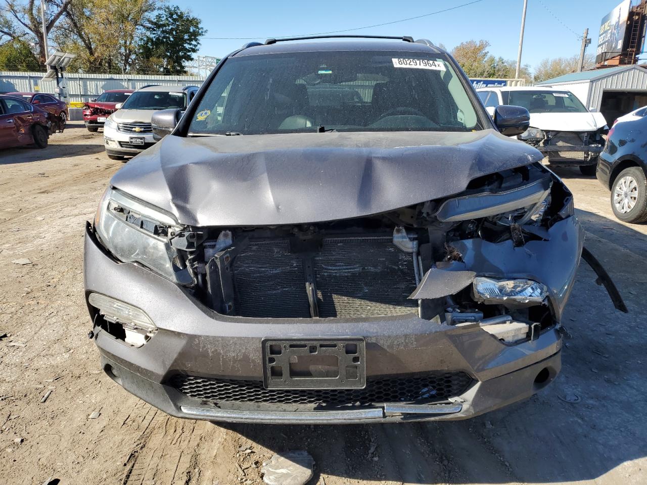 2017 Honda Pilot VIN 5FNYF6H92HB073620 Copart auction photo, front end / minor dent/scratches damage thumbnail 5