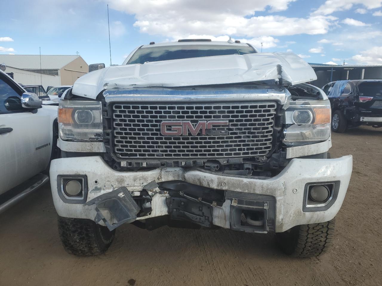 2015 GMC Sierra VIN 1GT120E8XFF521875 Copart auction photo, front end damage thumbnail 5