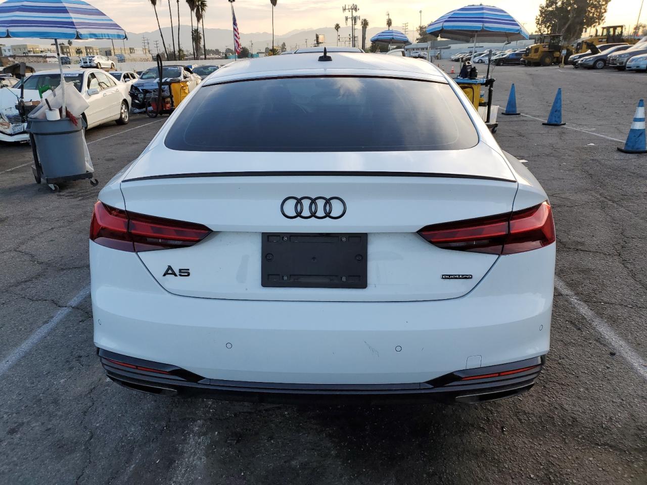2023 Audi A5 VIN WAUFACF55PA008074 Copart auction photo, front end / minor dent/scratches damage thumbnail 6