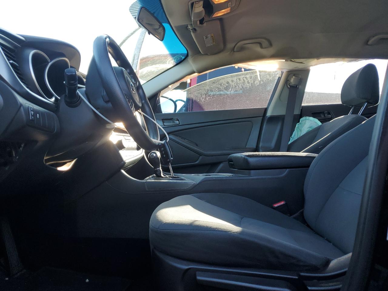 2015 KIA Optima VIN KNAGM4A70F5620345 Copart auction photo, front end / side damage thumbnail 7