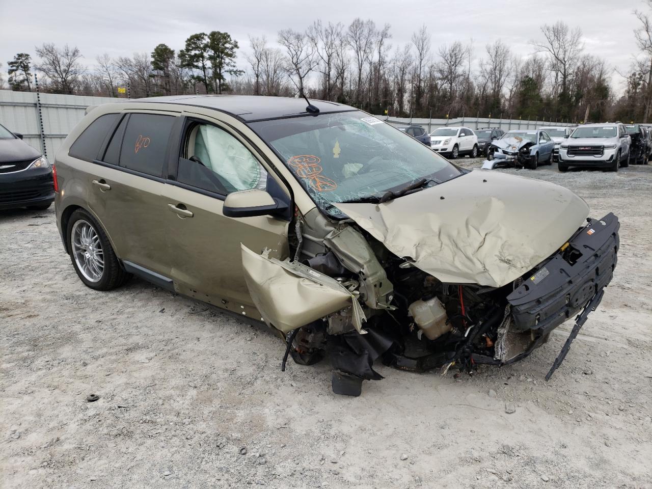 2012 Ford Edge VIN 2FMDK3JC7CBA61592 Copart auction photo, front end damage thumbnail 4