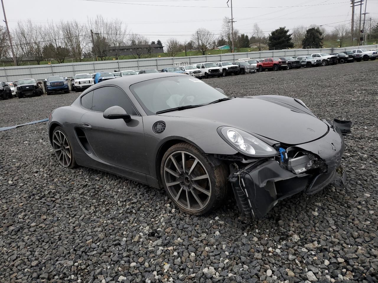2014 Porsche Cayman VIN WP0AA2A81EK170848 Copart auction photo, all over / undercarriage damage thumbnail 4