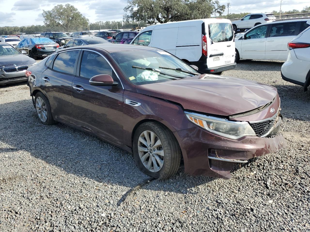 2017 KIA Optima VIN 5XXGT4L36HG166052 Copart auction photo, all over damage thumbnail 4