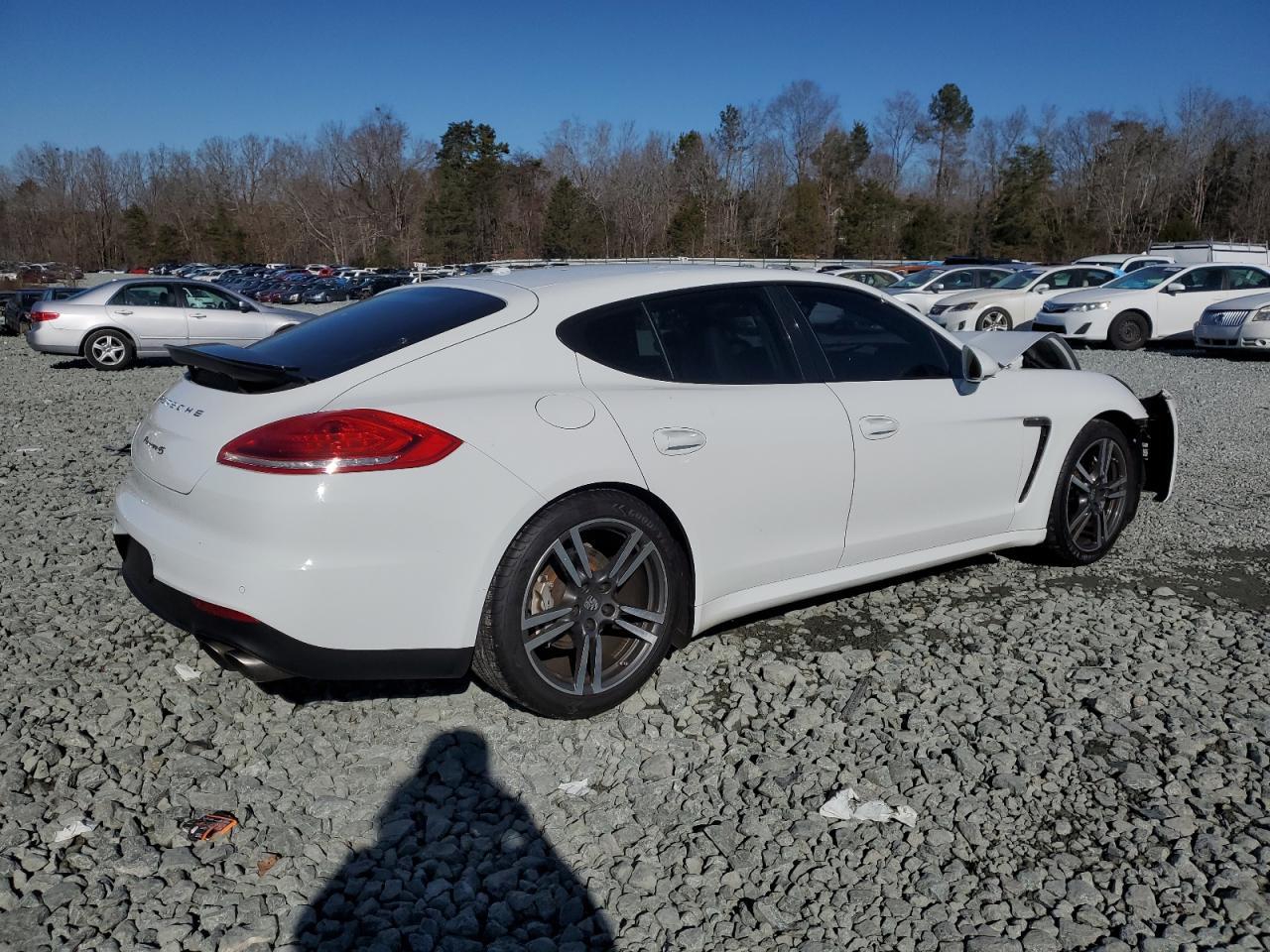 2014 Porsche Panamera VIN WP0AB2A75EL055927 Copart auction photo, front end damage thumbnail 3