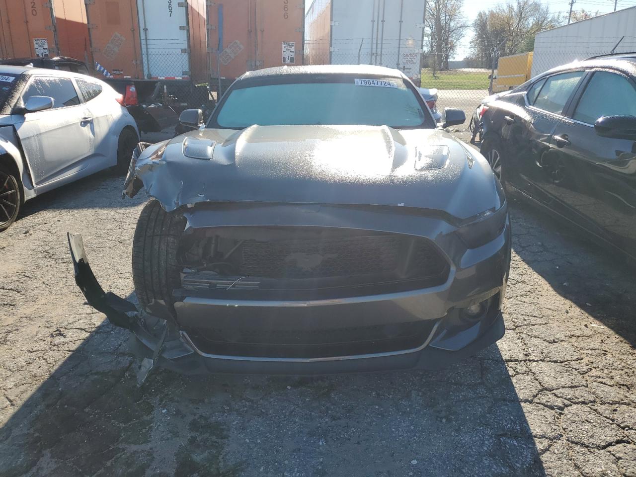 2015 Ford Mustang VIN 1FA6P8CF3F5430238 Copart auction photo, front end / undercarriage damage thumbnail 5