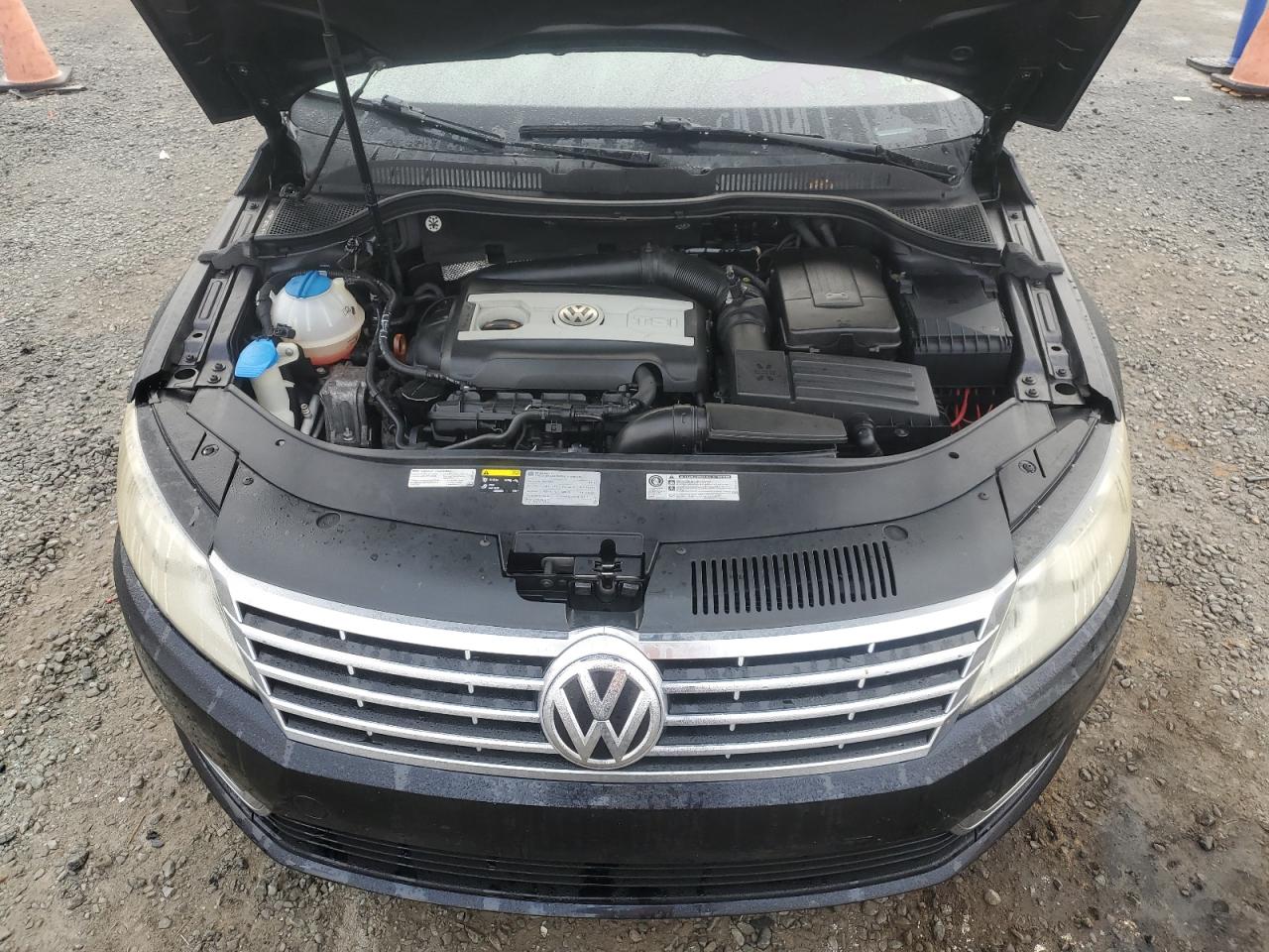2013 Volkswagen Passat CC VIN WVWBP7AN1DE515122 Copart auction photo, front end damage thumbnail 11