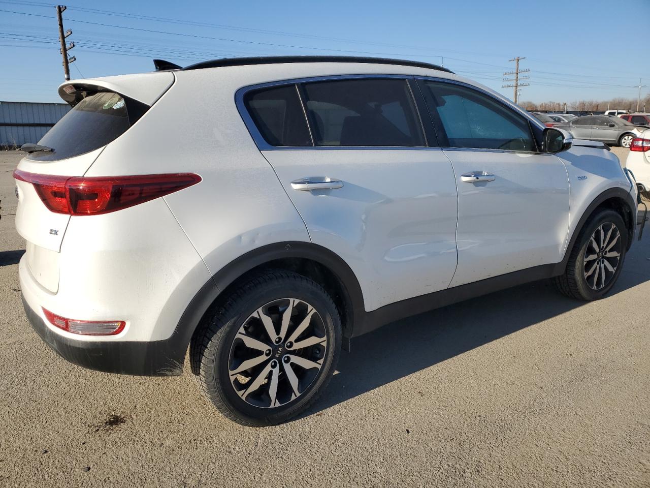 2019 KIA Sportage VIN KNDPNCAC6K7533345 Copart auction photo, front end / rear end damage thumbnail 3
