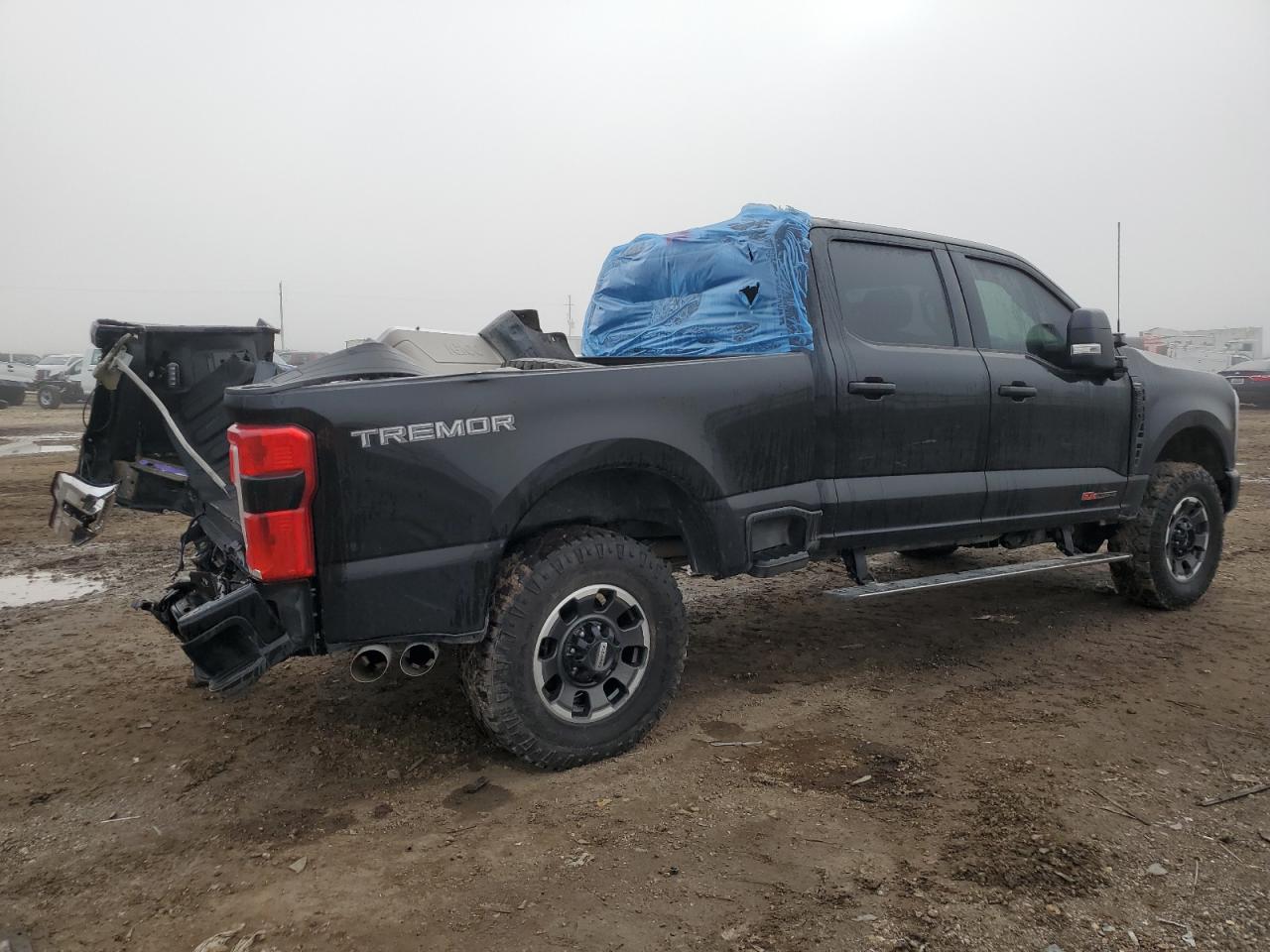 2023 Ford F250 VIN 1FT8W2BM3PEE03805 Copart auction photo, rear end / side damage thumbnail 3