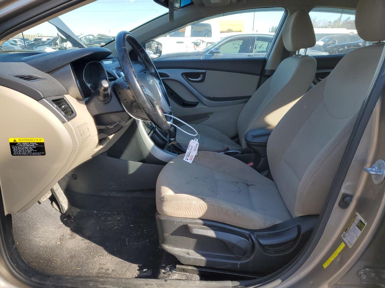 2016 Hyundai Elantra VIN 5NPDH4AE5GH720161 Copart auction photo, front end damage thumbnail 7