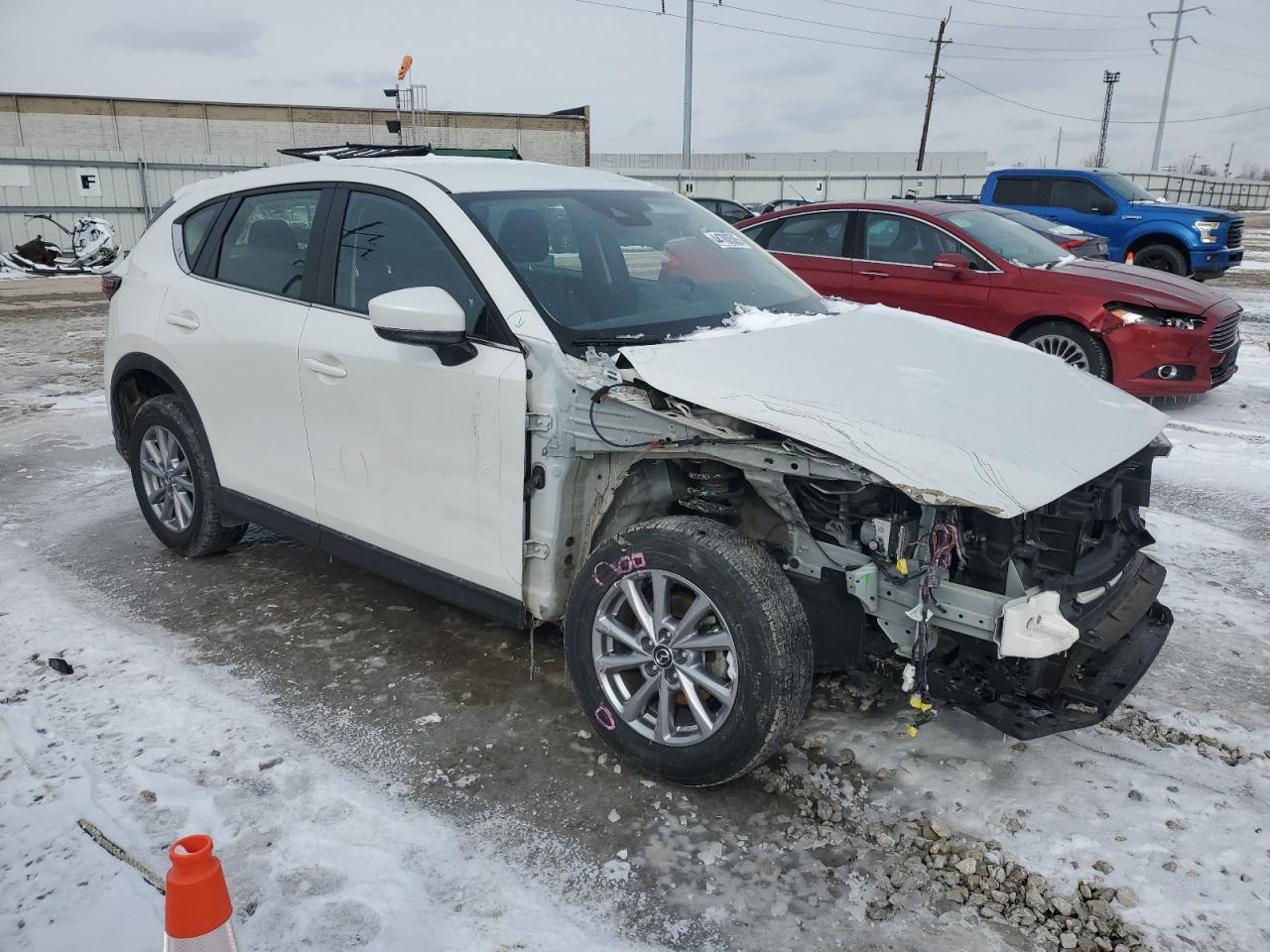 2023 Mazda CX-5 VIN JM3KFBAM2P0147863 Copart auction photo, front end damage thumbnail 4