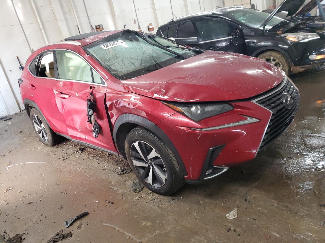 2018 Lexus NX VIN JTJYARBZ8J2114170 Copart auction photo, rollover damage thumbnail 4