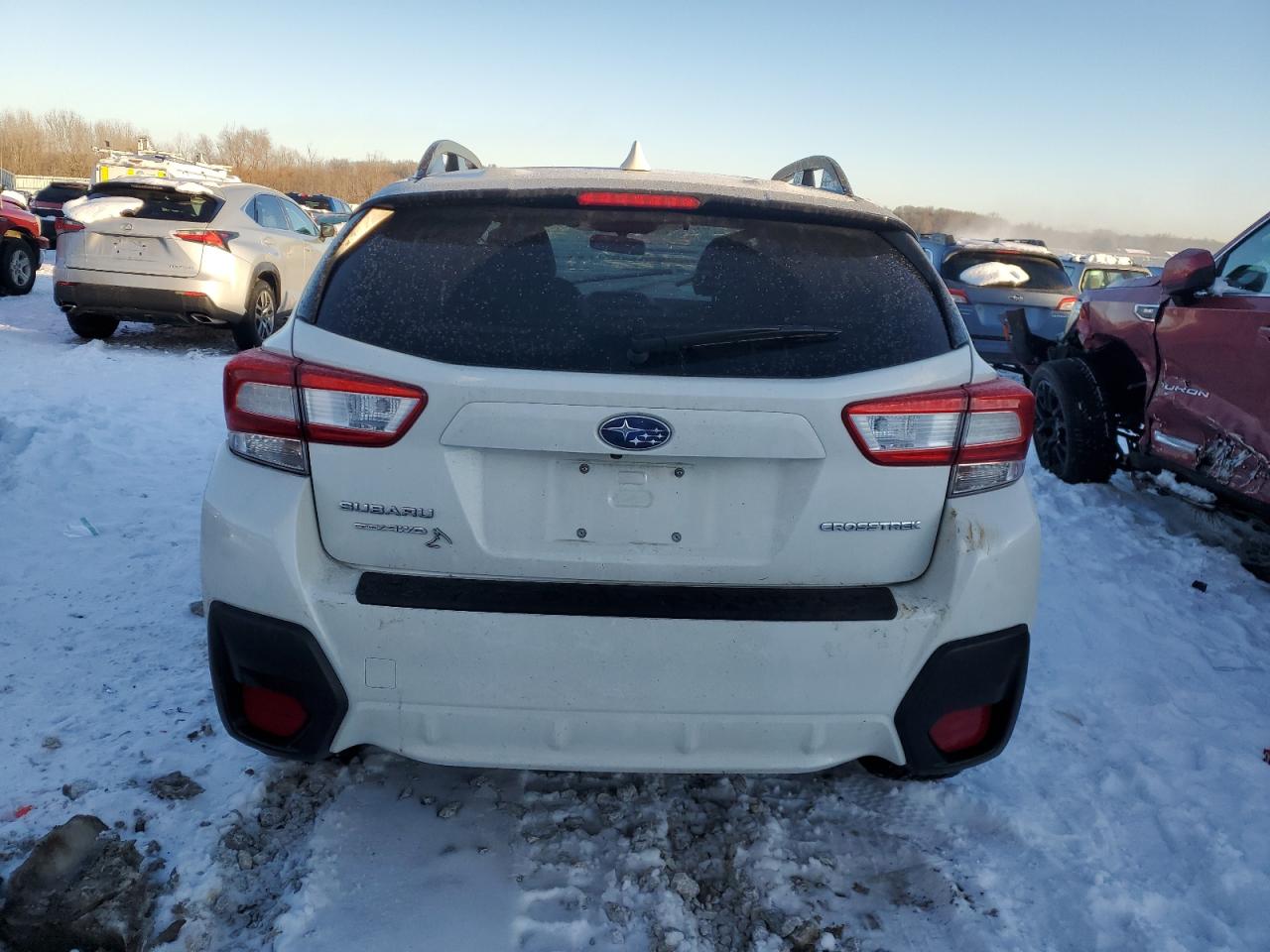 2018 Subaru XV VIN JF2GTAJC9JH304128 Copart auction photo, front end / rear end damage thumbnail 6