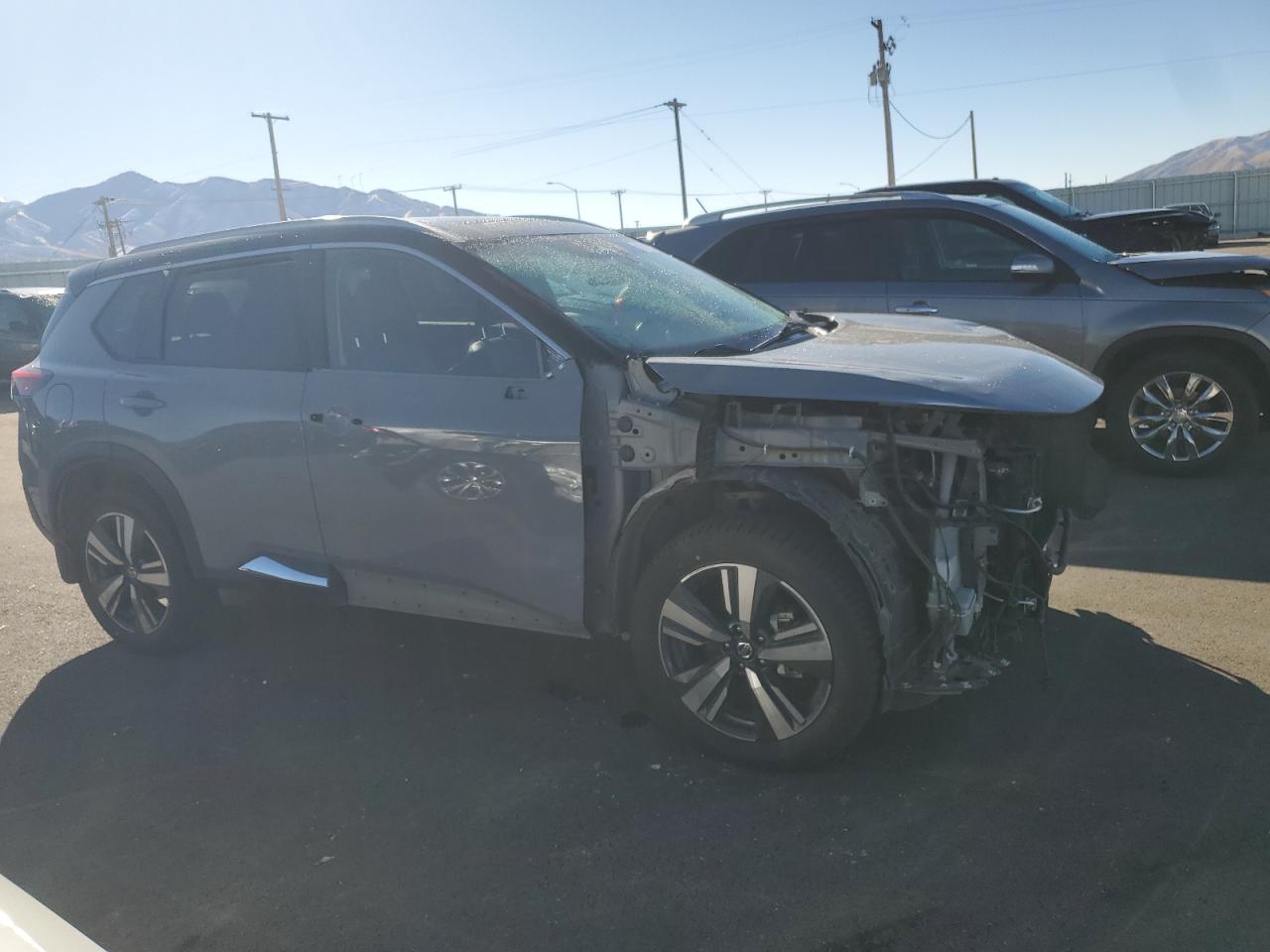 2021 Nissan Rogue VIN JN8AT3DD7MW320806 Copart auction photo, front end damage thumbnail 4