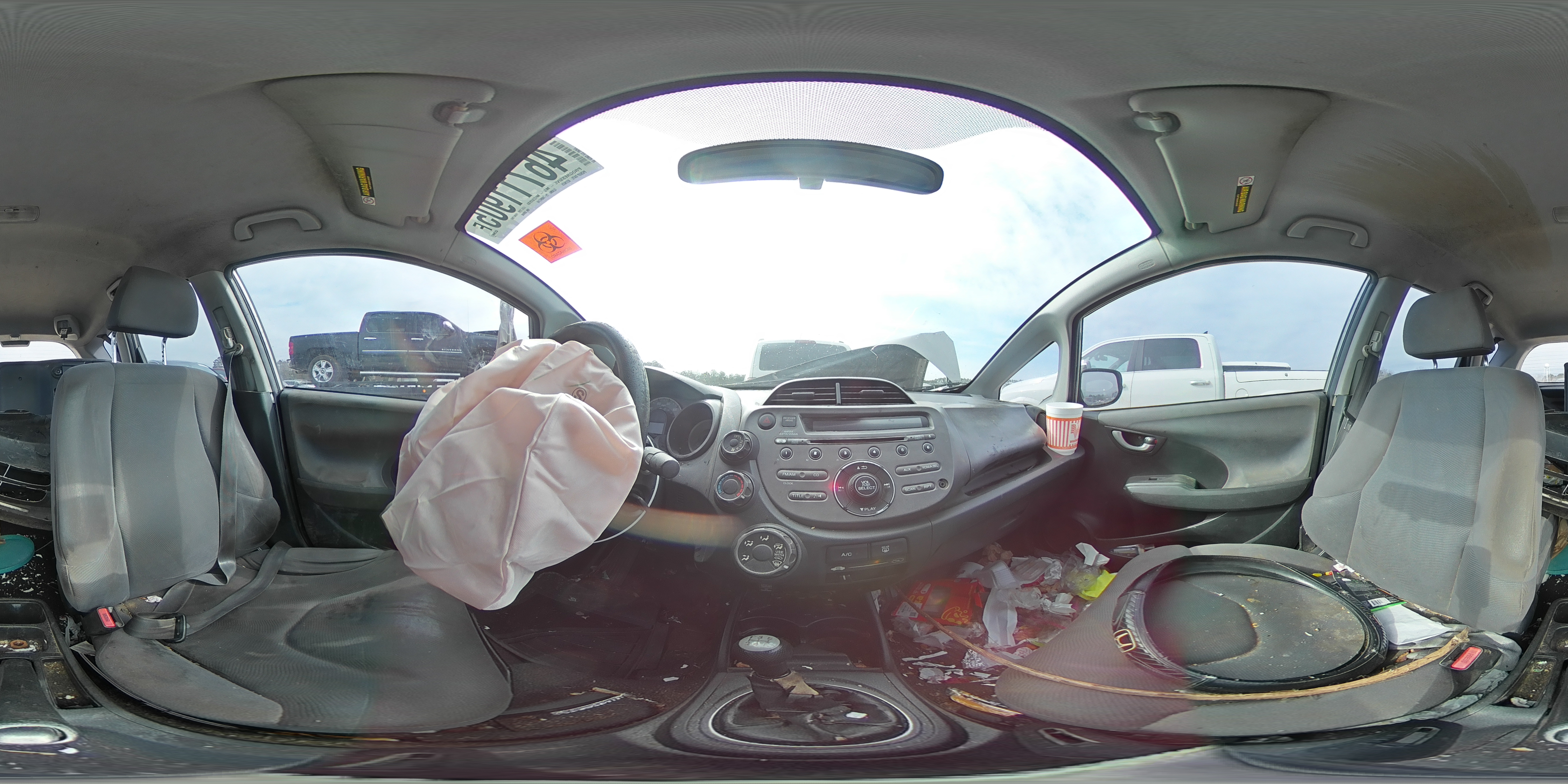 2009 Honda Fit VIN JHMGE87249S020080 Copart auction photo, front end damage thumbnail 13
