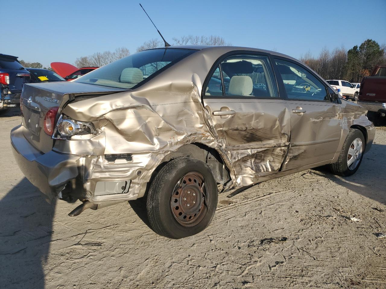 2008 Toyota Corolla VIN 1NXBR30E98Z953690 Copart auction photo, side damage thumbnail 3