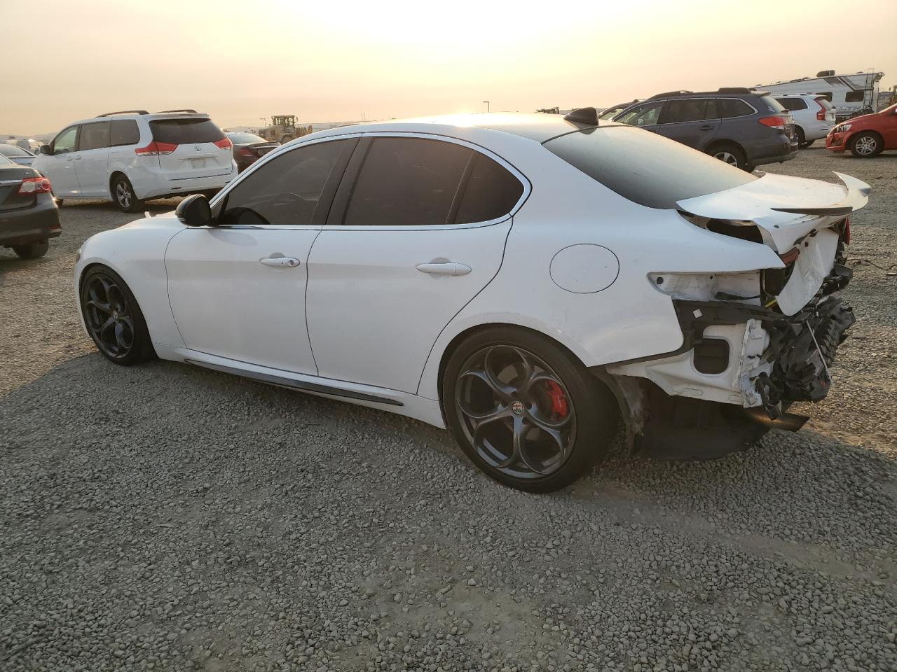 2021 Alfa Romeo Giulia VIN ZARFAMBN7M7640412 Copart auction photo, rear end damage thumbnail 2