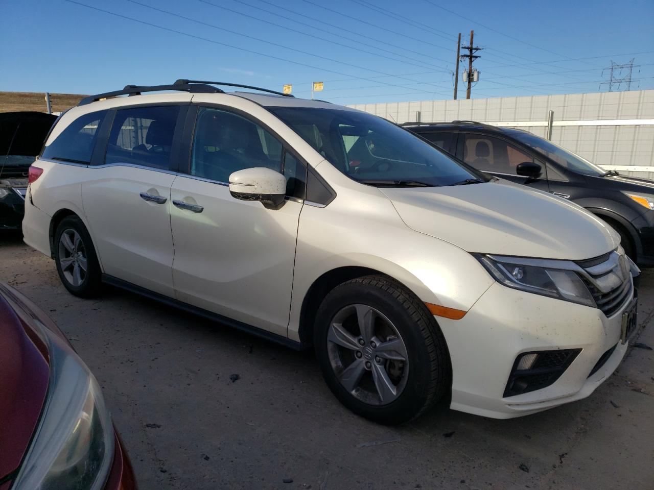 2018 Honda Odyssey VIN 5FNRL6H77JB089622 Copart auction photo, rear end / front end damage thumbnail 4