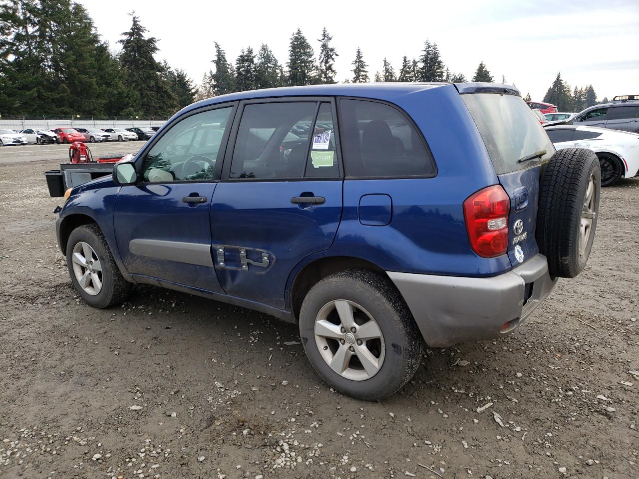 2004 Toyota RAV 4 VIN JTEHD20V146007987 Copart auction photo, front end / side damage thumbnail 2