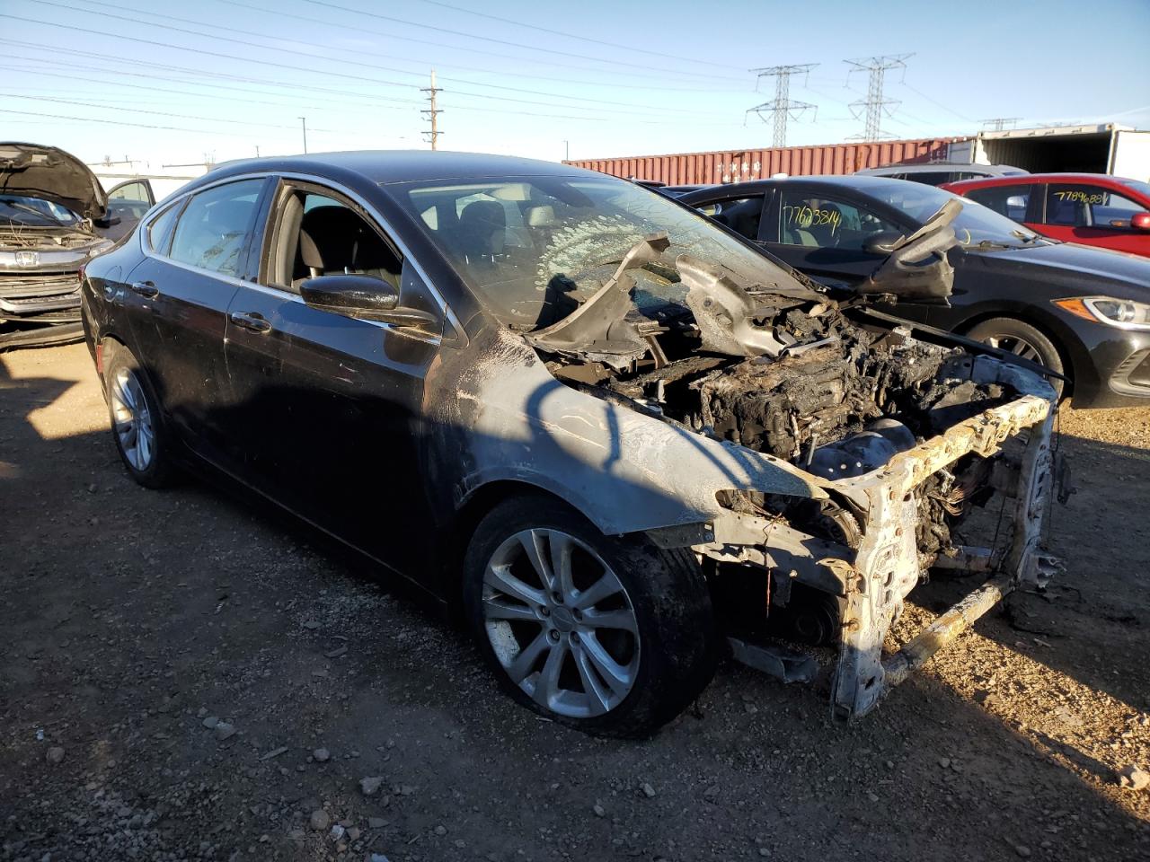2016 Chrysler 200 VIN 1C3CCCAB7GN142269 Copart auction photo, burn - engine damage thumbnail 4