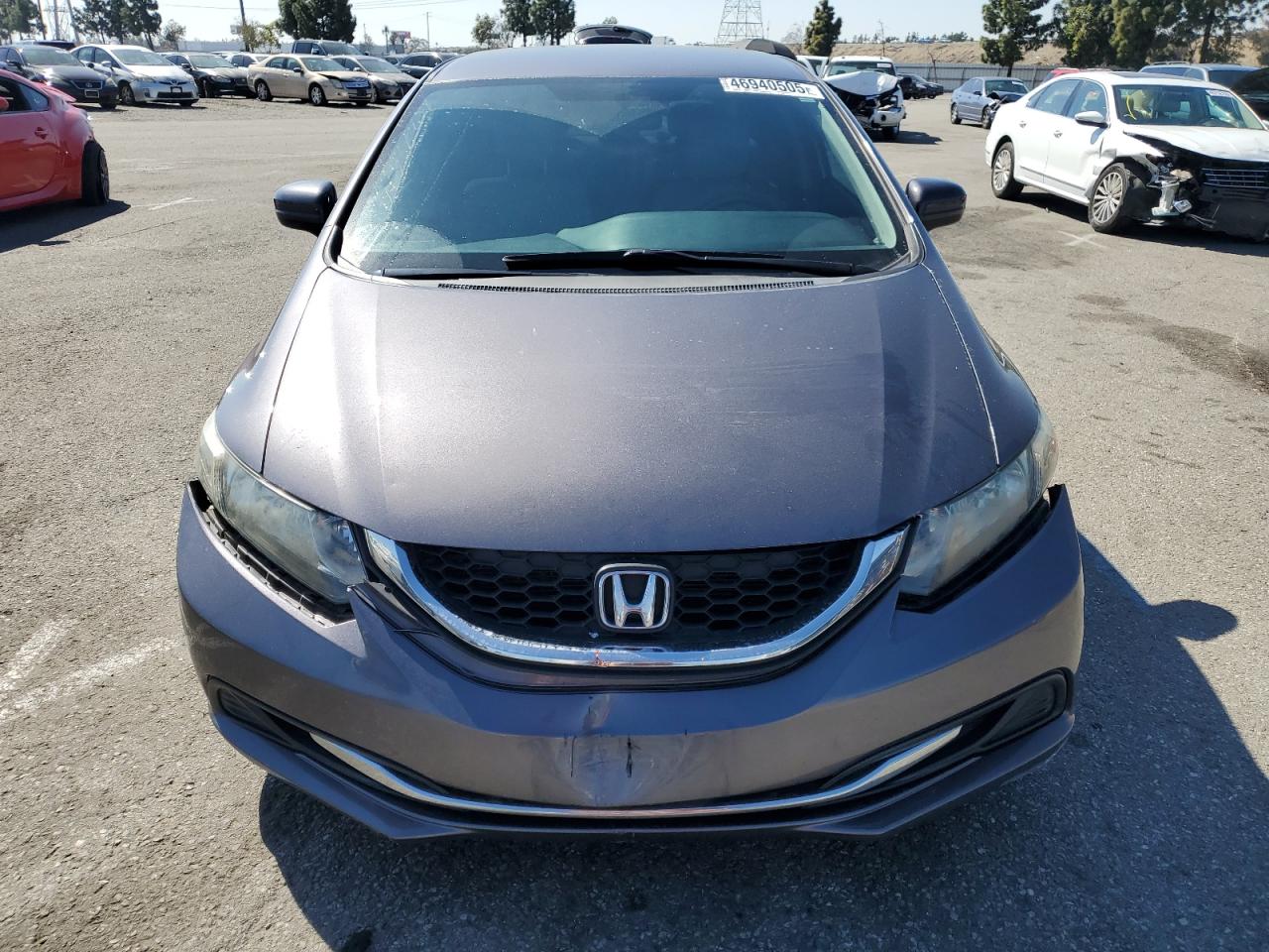 2015 Honda Civic VIN 19XFB2F50FE215669 Copart auction photo, side damage thumbnail 5