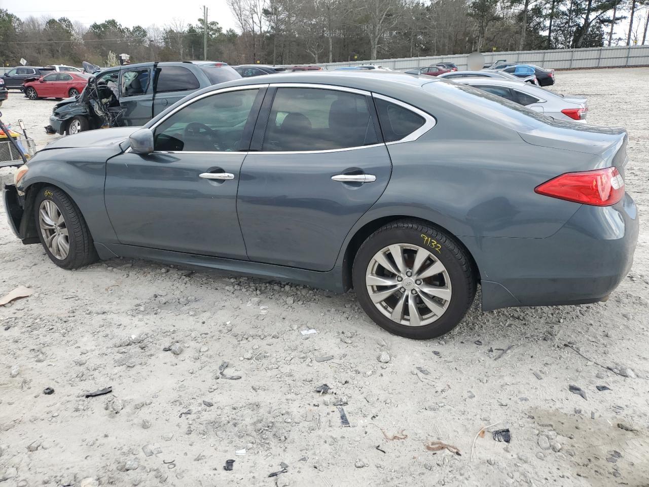2012 Infiniti M VIN JN1BY1APXCM335754 Copart auction photo, front end damage thumbnail 2