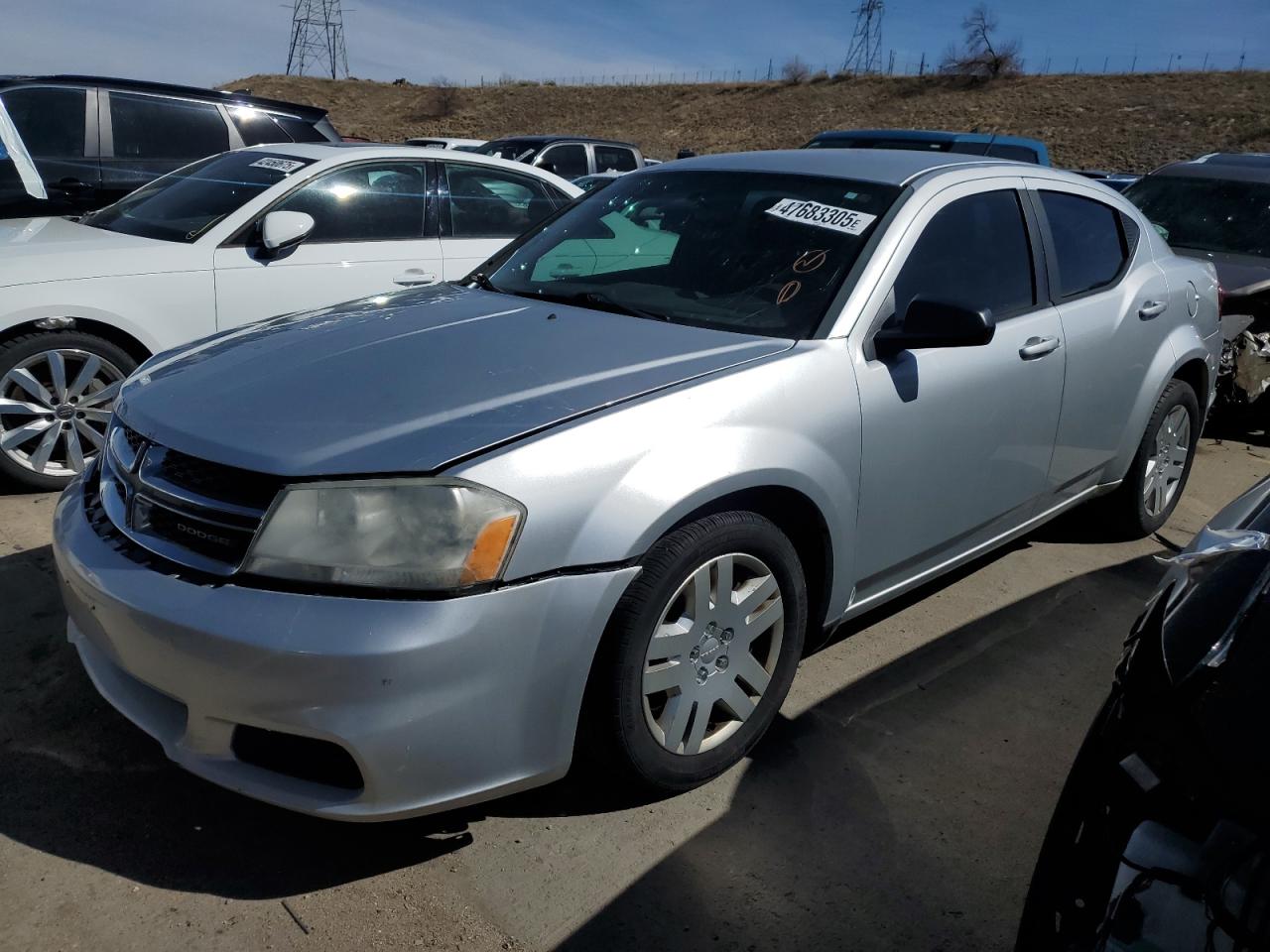2012 Dodge Avenger VIN 1C3CDZAB6CN260078