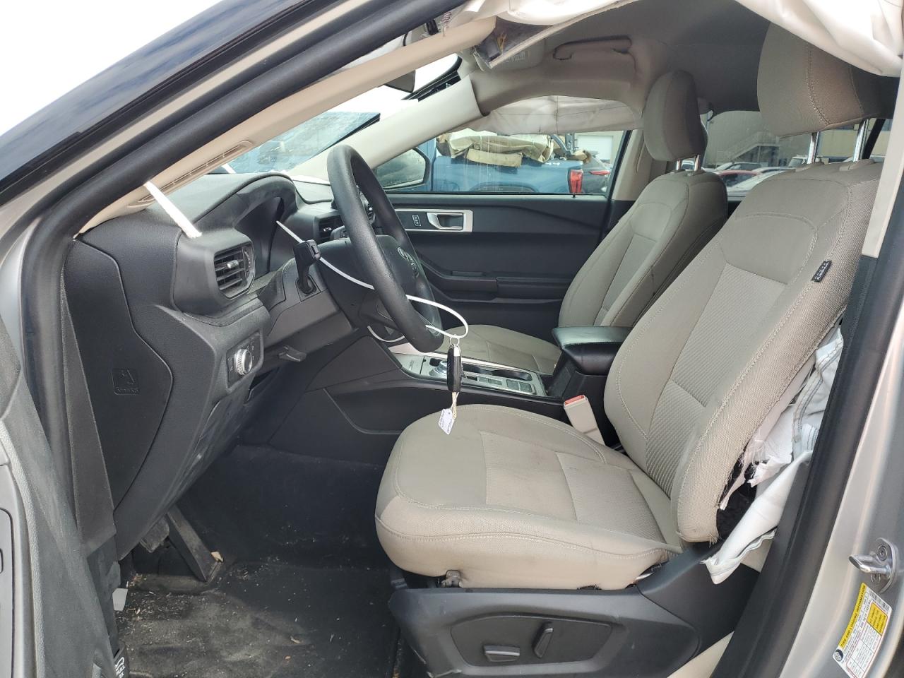 2021 Ford Explorer VIN 1FMSK7BH9MGA39712 Copart auction photo, side / front end damage thumbnail 7