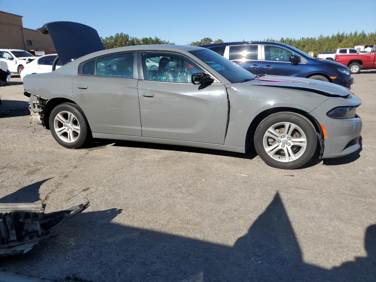 2019 Dodge Charger VIN 2C3CDXBG4KH657441 Copart auction photo, rear end / front end damage thumbnail 4