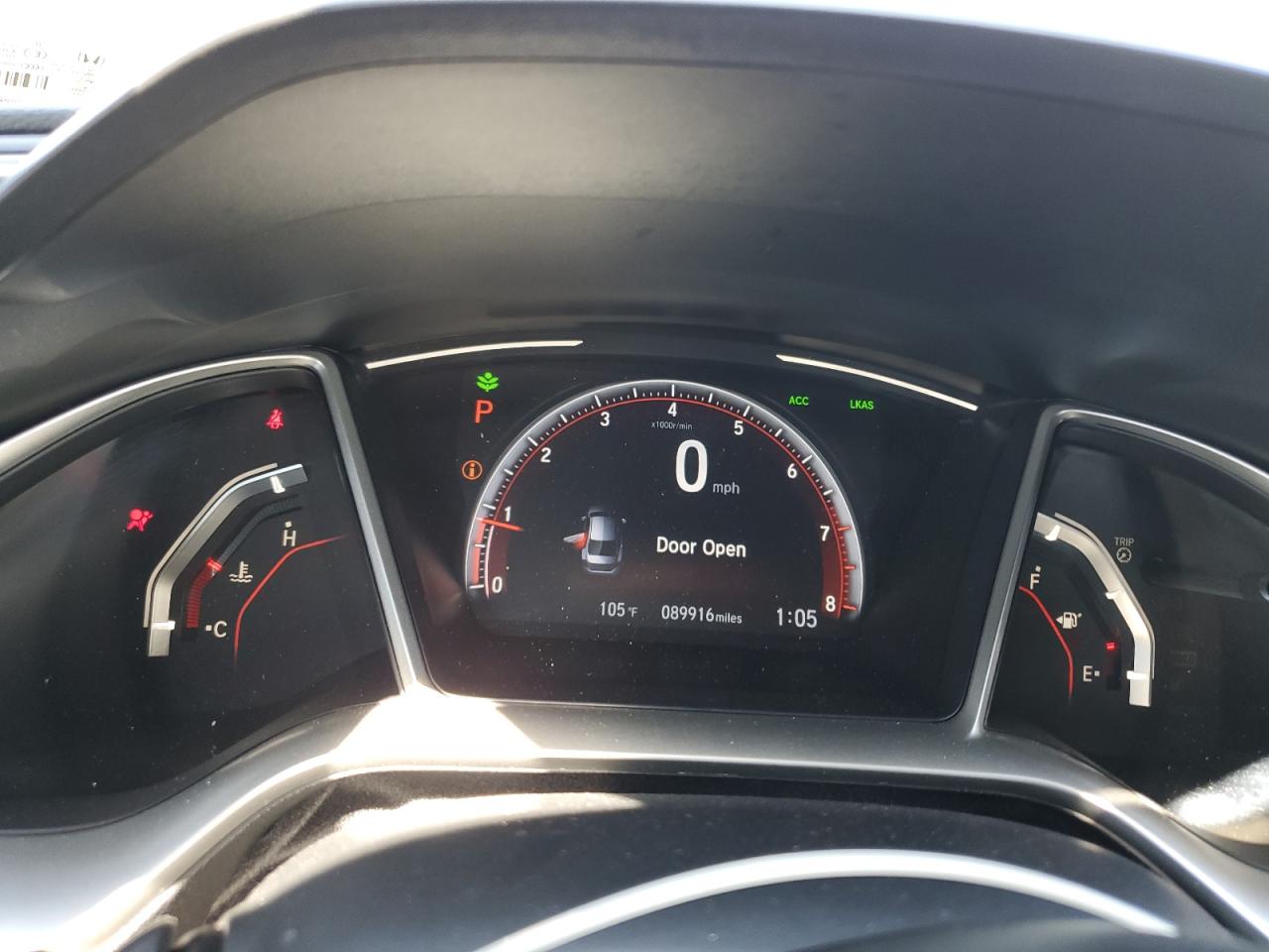 2020 Honda Civic VIN 2HGFC2F85LH503308 Copart auction photo, front end / side damage thumbnail 9