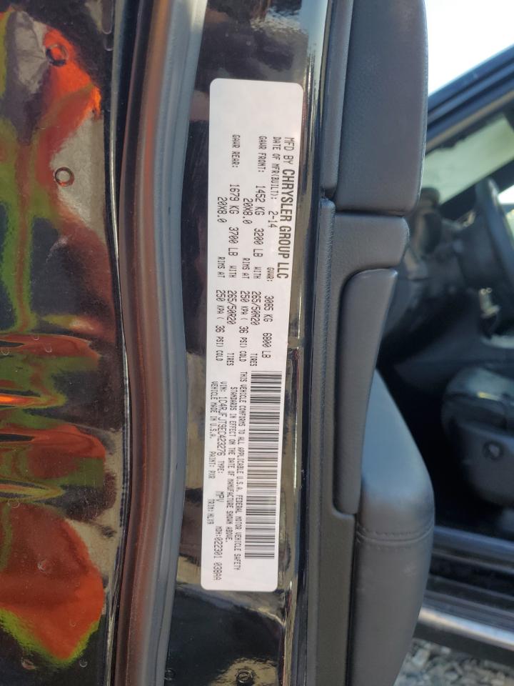 2014 Jeep Grand Cherokee VIN 1C4RJFJT9EC423276 Copart auction photo, burn - interior damage thumbnail 14