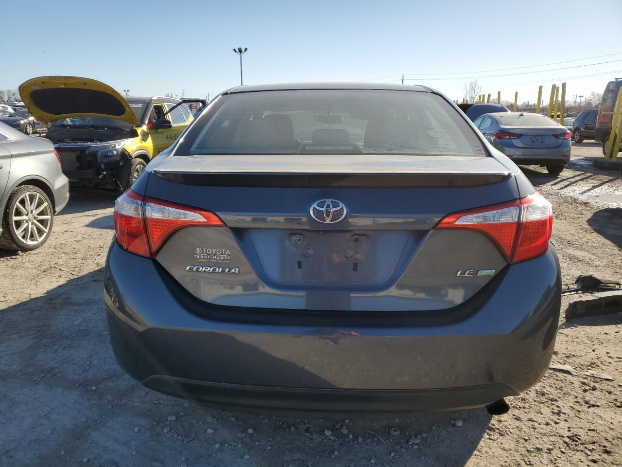 2014 Toyota Corolla VIN 5YFBPRHE8EP089919 Copart auction photo, front end / side damage thumbnail 6