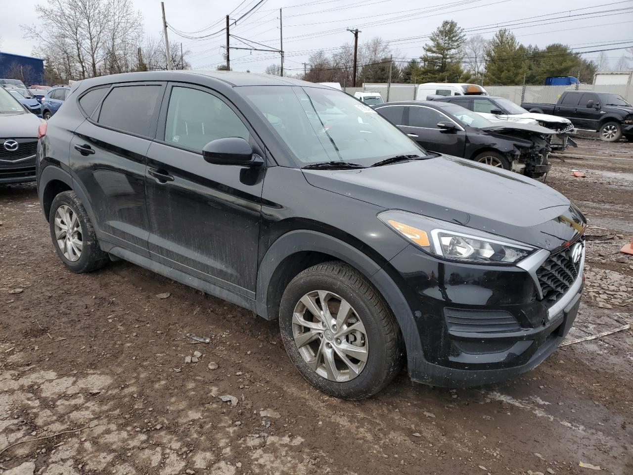 2021 Hyundai Tucson VIN KM8J2CA45MU385499 Copart auction photo, vandalism damage thumbnail 4