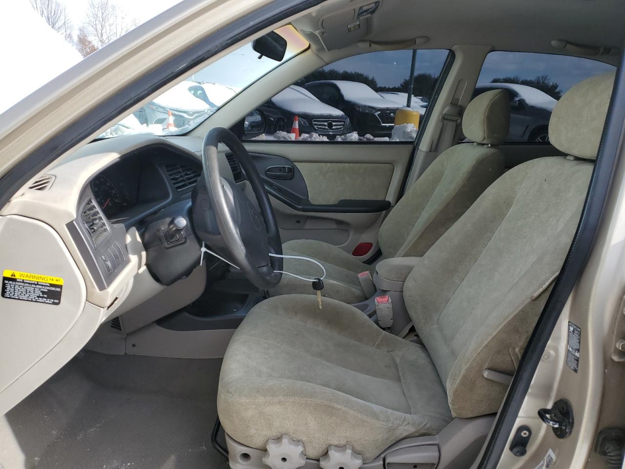2003 Hyundai Elantra VIN KMHDN45D93U666398 Copart auction photo, front end / minor dent/scratches damage thumbnail 7