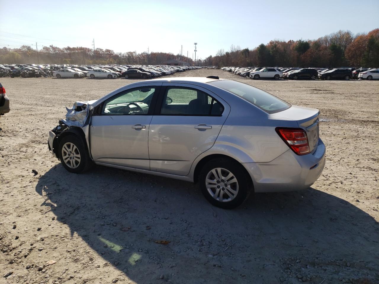2017 Chevrolet Sonic VIN 1G1JB5SH9H4157392 Copart auction photo, front end / minor dent/scratches damage thumbnail 2