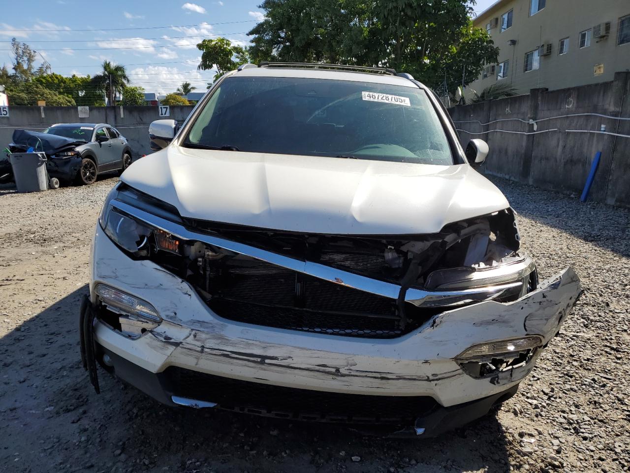 2016 Honda Pilot VIN 5FNYF5H96GB046932 Copart auction photo, side / front end damage thumbnail 5