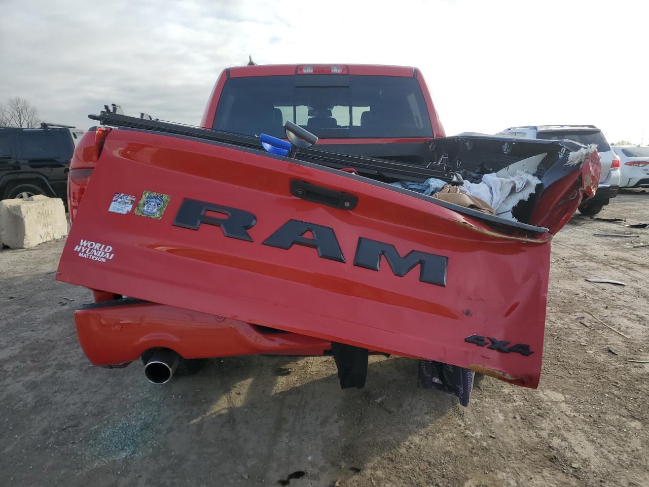 2018 RAM 1500 VIN 1C6RR7MT0JS130142 Copart auction photo, all over damage thumbnail 6