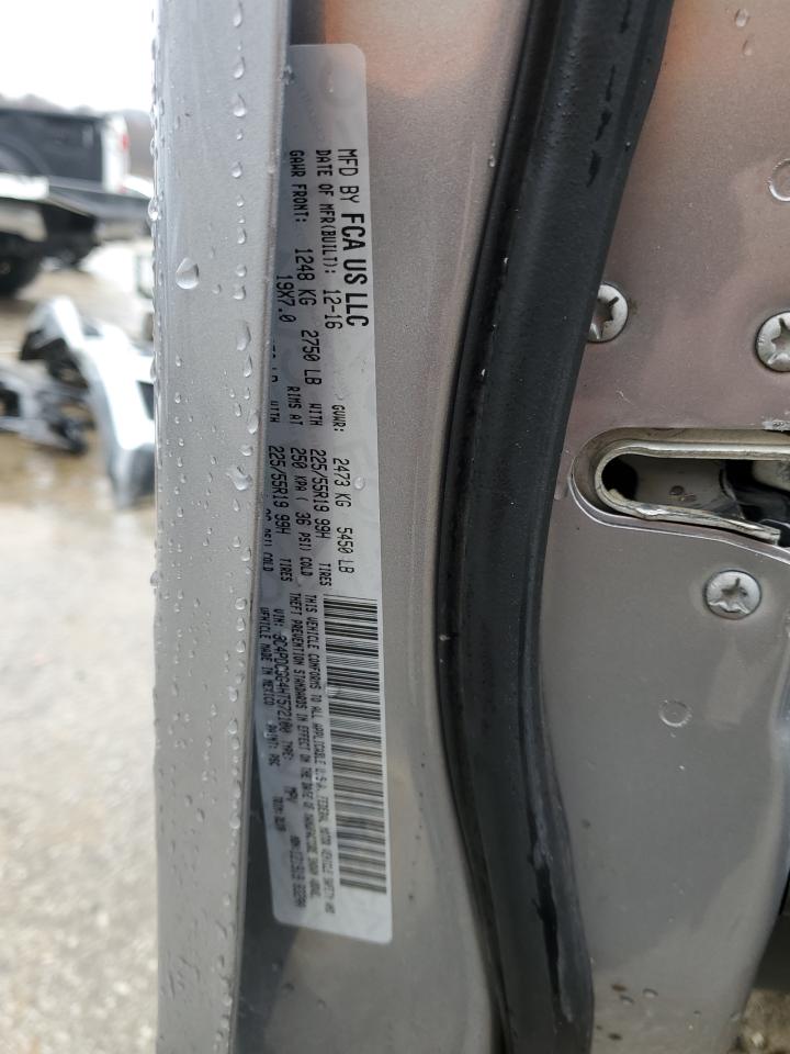 2017 Dodge Journey VIN 3C4PDCGG4HT572100 Copart auction photo, front end / side damage thumbnail 14
