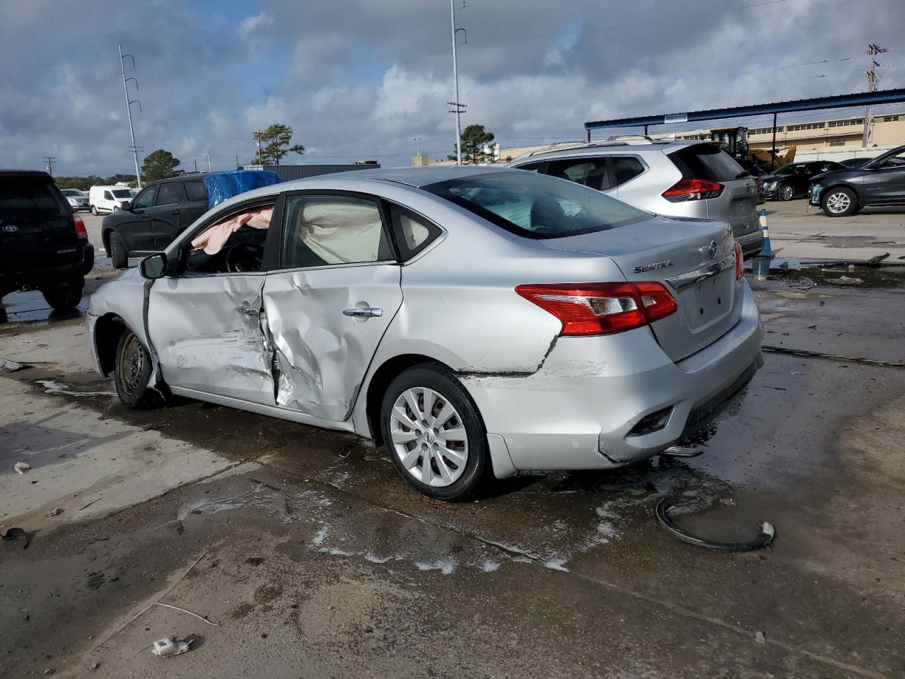 2016 Nissan Sentra VIN 3N1AB7AP5GL680464 Copart auction photo, side damage thumbnail 2