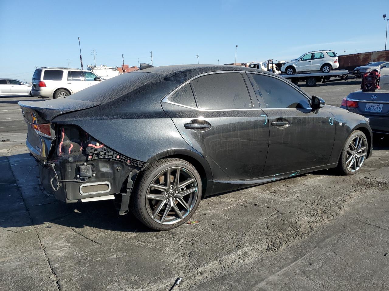 2017 Lexus IS VIN JTHBA1D29H5046138 Copart auction photo, rear end damage thumbnail 3