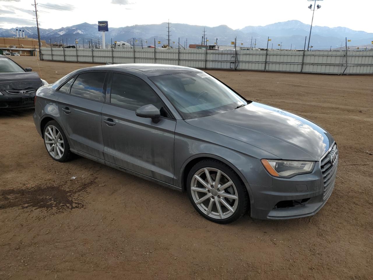 2016 Audi A3 VIN WAUB8GFF0G1046449 Copart auction photo, side / rear end damage thumbnail 4