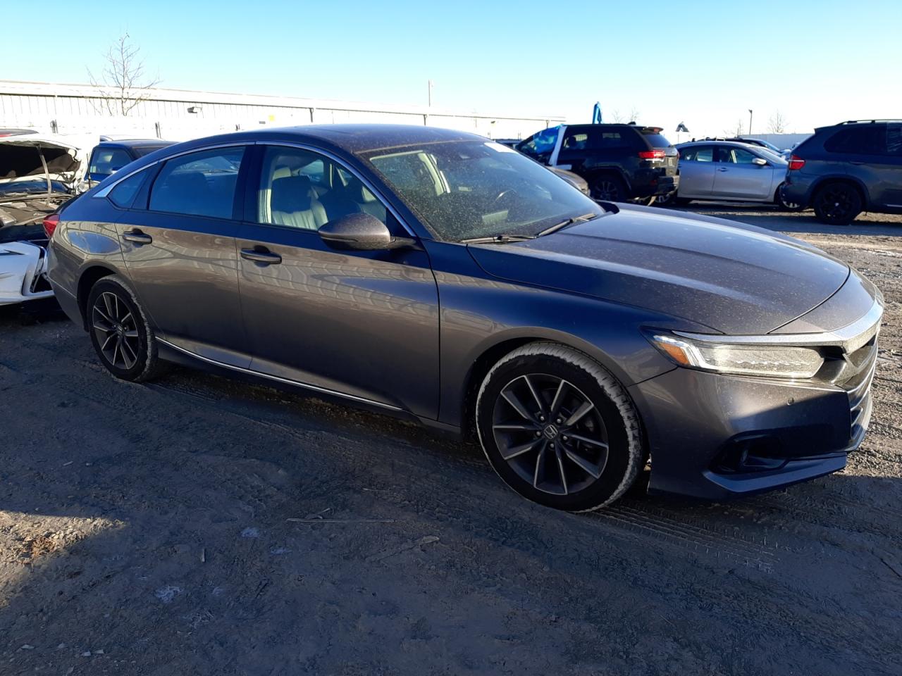 2021 Honda Accord VIN 1HGCV1F59MA022068 Copart auction photo, top/roof damage thumbnail 4