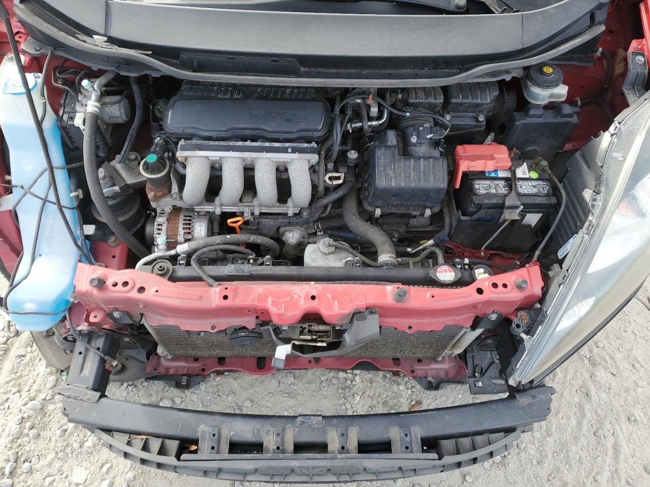 2013 Honda Fit VIN JHMGE8H62DC081531 Copart auction photo, all over damage thumbnail 11