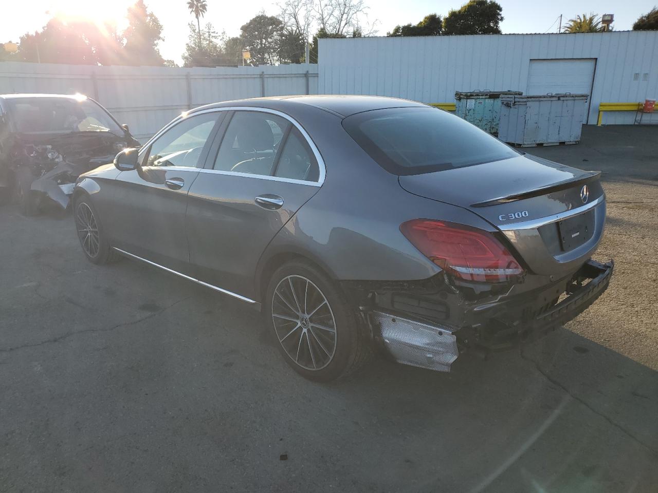 2020 Mercedes-Benz C-klasse VIN WDDWF8DBXLR527729 Copart auction photo, rear end damage thumbnail 2