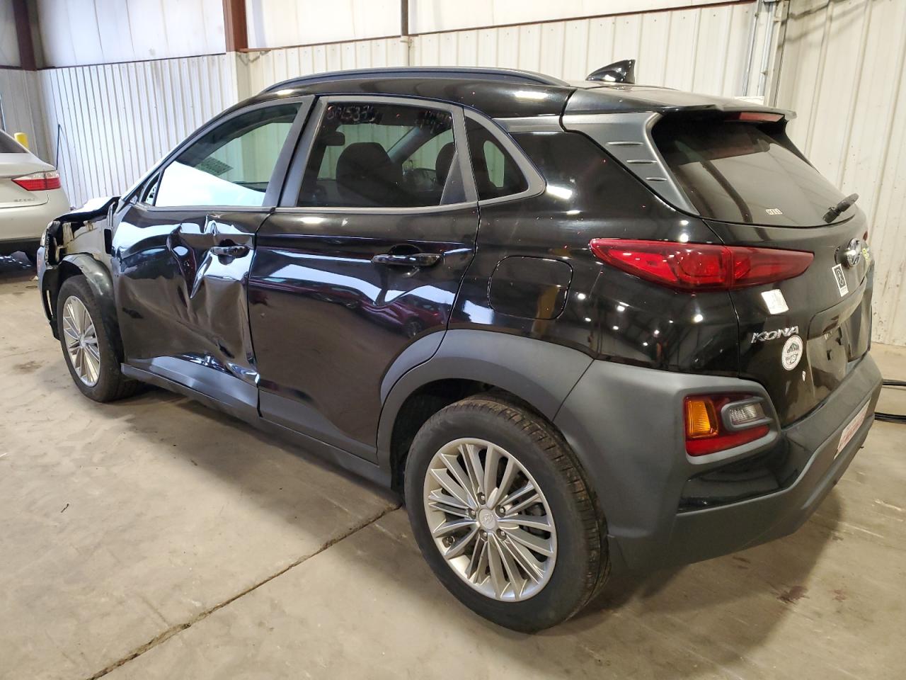 2019 Hyundai Kona VIN KM8K2CAA0KU366981 Copart auction photo, side / front end damage thumbnail 2