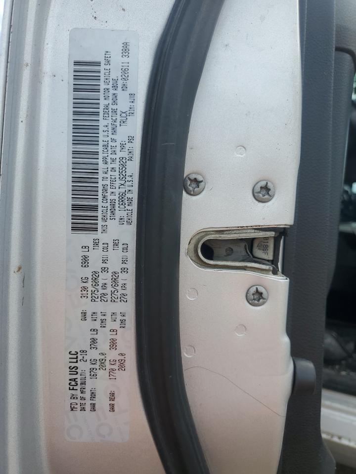 2018 RAM 1500 VIN 1C6RR6LTXJS255029 Copart auction photo, front end damage thumbnail 12