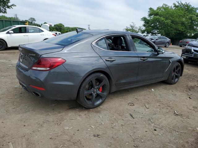 2021 Genesis G70 VIN KMTG34LE7MU074553 Copart auction photo, side damage thumbnail 3