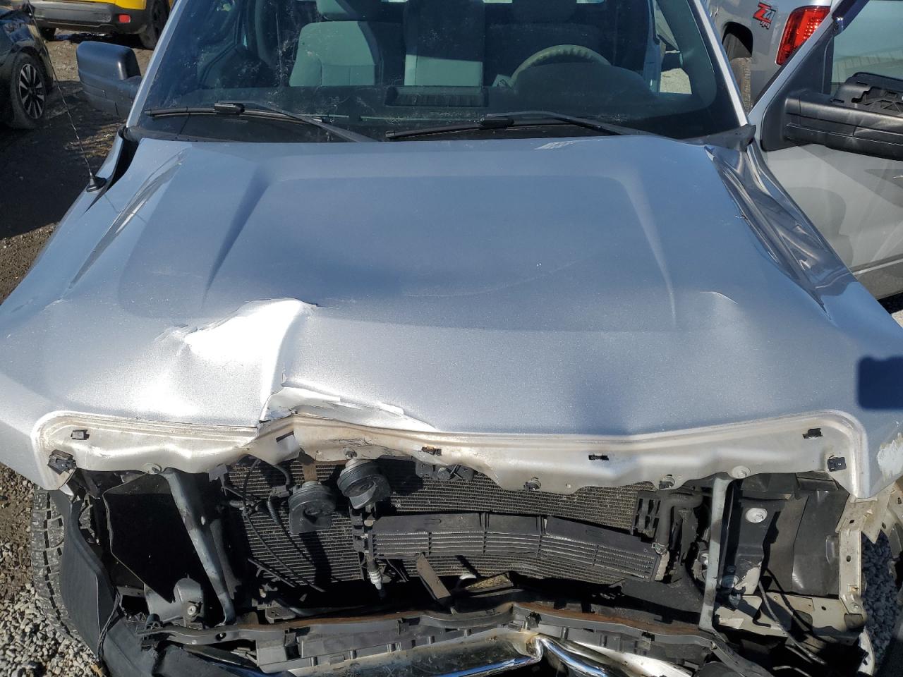2013 Ford F-150 VIN 1FTNF1EF0DKG19621 Copart auction photo, front end / side damage thumbnail 12