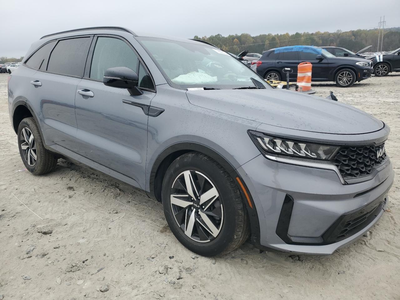 2022 KIA Sorento VIN 5XYRL4LC1NG131774 Copart auction photo, undercarriage / front end damage thumbnail 4